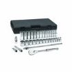 GEARWRENCH  80714D Mechanics Tool Set, 1/2 in Drive, Teardrop Head, 33 Pieces, Full Polished Chrome