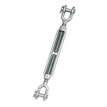 Crosby® 1032830 HG-228 Turnbuckle, Jaw/Jaw, 1 in Thread, 10000 lb Working, 18 in Take Up, 33.18 in L Close, Steel