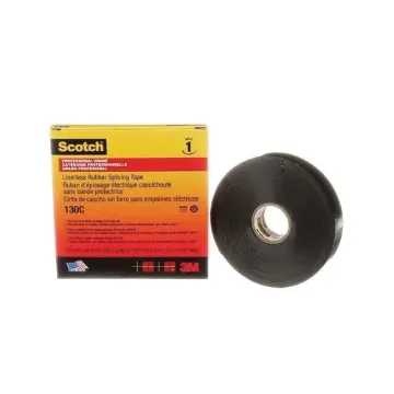 Scotch? 7000133169 Splicing Tape, 30 ft L x 3/4 in W, 0.76 mm THK, Ethylene Propylene Rubber Backing, Black