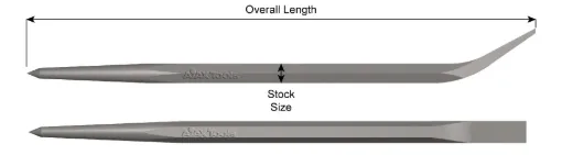 Ajax 681 Pry Bar Pinch Bar, 30 in OAL