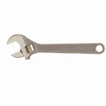 Ampco® W-71 Uninsulated Adjustable Wrench, 1-1/8 in, 8 in OAL, Nickel Aluminum Bronze Body, Nickel Aluminum Bronze, Natural