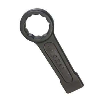 OZAT FSWM46 Ring Striking Wrench, 46 mm, 12 Points, 240 mm OAL, Box End Head, 23 mm THK Box End