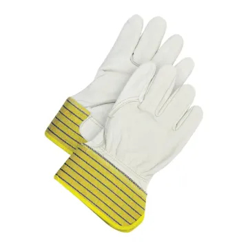 BDG Classic™ 40-9-2525-XL 40-9-2525 Standard Grade General Purpose Gloves, Fitter, Gunn Cut/Wing Thumb Style, XL, Full Grain Cowhide Leather, Beige, Safety Cuff, Resists: Abrasion, C100 Thinsulate™ Lining