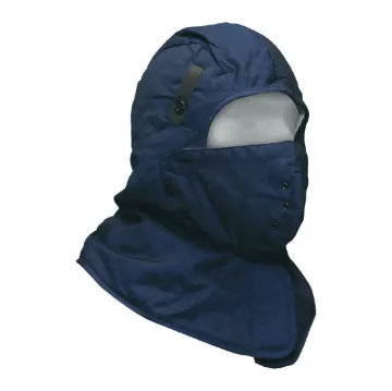 BDG Classic™ 90-0-420 Hard Hat Liner With Breathable Shoulder Length Face Mask, Universal, Quilted Cotton, Black/Navy/White