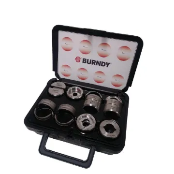 BURNDY® UDIEKITHYGRD Style U Crimping Die Kit, 8 Pieces, Stainless Steel