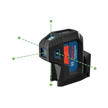 Bosch GPL100-50G Point Laser, ±1/8 in Accuracy, 5 Beams