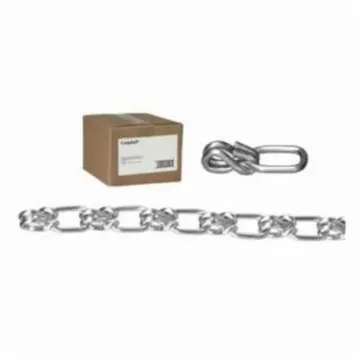 Campbell® T0741024 Wrapped Chain, Lock/Single Loop Link, #1/0 Trade, 360 ft L, 265 lb Load