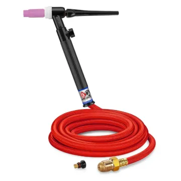 CK Worldwide tl26v-12-rsf fx Flex Head/Gas-Cooled TIG Torch with Valve, 200 A, Superflex Hose