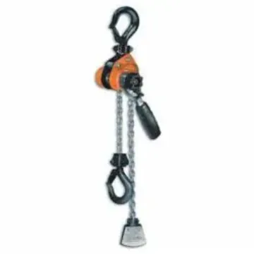 CM® 0216 603 Metric Rated Mini-Ratchet Lever Hoist With 10 ft Lift, 1100 lb Load, 10 ft H Lifting, 78 lb Rated, 10 ft L Chain, 1 in Hook Opening