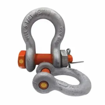 CM® M646P Anchor Shackle, 1500 lb Load, 1/4 in, 0.31 in Screw Pin, Orange Powder Coated