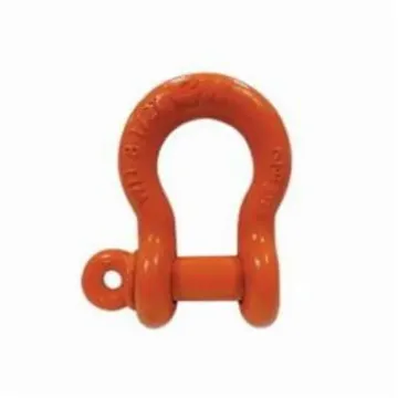 CM® M647P Super Strong Anchor Shackle, 1 ton Load, 5/16 in, 3/8 in Dia Screw Pin, Orange Powder Coated