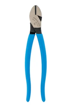 Channellock® 338 High Leverage Diagonal Cutting Plier, 0.06 to 0.09 in Piano Wire, 0.04 to 0.09 in Hard Wire, 0.04 to 0.09 in Medium Hard Wire, 0.16 in Soft Wire, 0.79 in L x 1.18 in W x 0.43 in THK Lap Joint/Oval C1080 High Carbon Steel Jaw, 8 in OAL