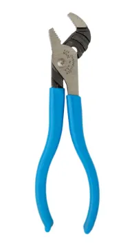 Channellock® CODE BLUE® 424 Tongue and Groove Plier, 1/2 in Nominal, 0.33 in L x 0.13 in THK C1080 High Carbon Steel Straight Jaw, 4-1/2 in OAL