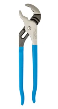 Channellock® 442 Tongue and Groove Plier, 2-1/4 in Nominal, 1-1/2 in L x 1/2 in THK 1080 High Carbon Steel V-Shape Jaw, 12 in OAL