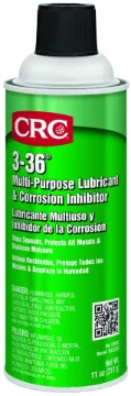 CRC® 03005 3-36® Flammable Multi-Purpose Non-Drying Lubricant and Corrosion Inhibitor, 16 oz Aerosol Can, Liquid Form, Blue/Clear/Green, 0.827