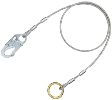3M Protecta Fall Protection 7012822275 AJ408AG4 Extension Anchor, 4 ft, Galvanized Steel, Silver