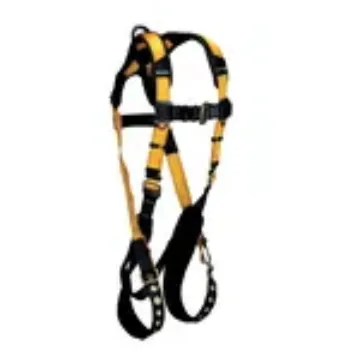 FallTech® Journeyman 70213X 7021 Standard Non-Belted Harness, 3XL, 425 lb Load, Polyester Strap, Tongue Leg Strap Buckle, Mating Chest Strap Buckle, Steel Hardware, Black/Yellow