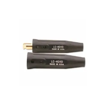 Lenco 5060 Cable Connector Double Cable Connector, 3/0 thru 4/0 Cable, 500 A, Black