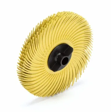 Scotch-Brite™ 7000000771 Bristle Disc, 3 in Dia Brush, 3/8 in Arbor Hole, 80 Grit, Medium Grade, Ceramic Fill