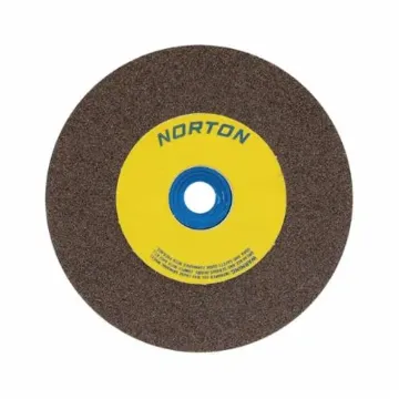 Norton® Gemini® 07660788286 57A Alundum® Straight Bench and Pedestal Grinding Wheel, 8 in Dia x 1 in THK, 1 in Center Hole, 36/46 Grit, Aluminum Oxide Abrasive