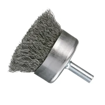 Osborn 16440 Light Duty Brush, 1-3/4 in Dia Brush, 0.012 in Dia Filament/Wire, Crimped, AB Carbon Steel Fill