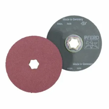 PFERD COMBICLICK® 40228 Coated Abrasive Disc, 4-1/2 in Dia, 60 Grit, Topsized Ceramic Oxide Abrasive