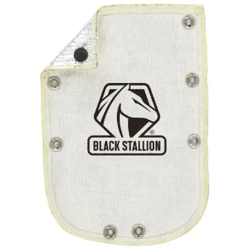 Black Stallion  580AN Heatshield, For Use With Stick Welding, Aluminized Fiberglass, White