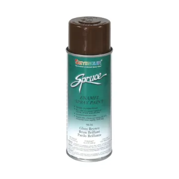 Seymour  98-36 Spruce  Enamel Spray Paint, 16 oz Container, Aerosal Spray Form, Gloss Brown, 15 sq-ft Coverage, 30 min Curing