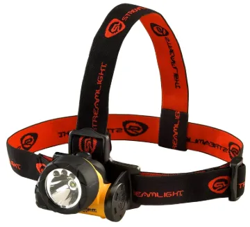 Streamlight  61050 Trident  Industrial Non-Rechargeable Head Lamp, Incandescent/LED Bulb, ABS Housing, 80 Lumens