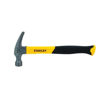 Stanley  STHT51511 Nailing Hammer, 12-3/4 in OAL, Smooth Face Surface, 16 oz Carbon Steel Head, Rip Claw, Fiberglass Handle