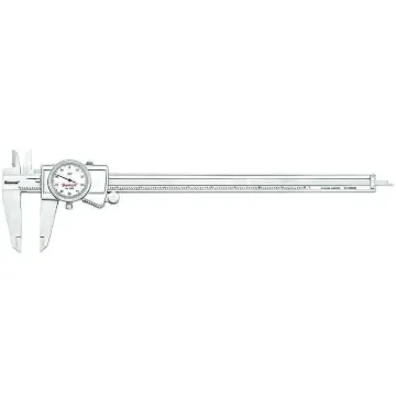 Starrett  3202-12 3202 Global Series  Dial Caliper, 0 to 12 in, Graduation 0.001 in, 3/4 in Inside x 2-1/2 in Outside D Jaw, Hardened Stainless Steel, Satin