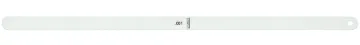 Starrett  667-1 Rounded End Leave Thickness Gage, 12 in L x 1/2 in W x 0.001 in THK, Tempered Steel