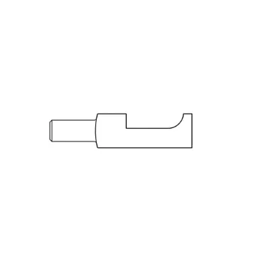 TAMCO TOOLS 1853-007 Narrow Scaler, Cleco Shank, 3/4 in W Blade, 7 in OAL
