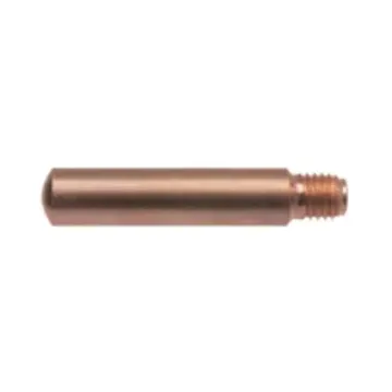 Tweco  14H-45 Heavy Duty Contact Tip, 0.045 in Wire, 0.054 in ID Tip, 1/4-28 UNF Thread, For Use With Gas Diffuser/MIG Gun, Copper Alloy, Smooth