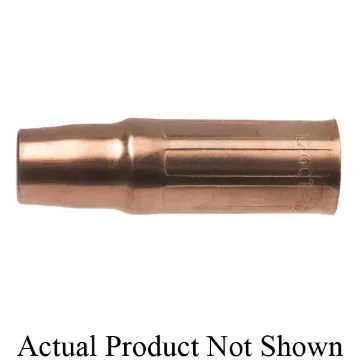 Tweco  1260-1608 EL24I Eliminator Style Slip-On Nozzle, 5/8 in Bore, 1/8 in Tip Recess, 400 A Nozzle, For Use With RAEL24 Series Conductor Tube, RA Series MIG Gun and Calble Assembly