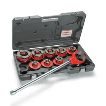 RIDGID  36475 12-R Exposed Ratchet Threader Set With Carrying Case, 1/2 to 2 in, NPT