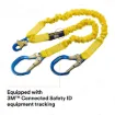 3M™ DBI-SALA® 7100188781 ShockWave2 Tie-Off Shock-Absorbing Lanyard, 310 lb Load, 6 ft L, Elastic Webbing Line, 2 Legs, Rebar Hook Anchorage Connection, EN 353-1:2018/CSA Z259.2.5-12