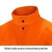 Black Stallion® FO9-30C-XL F09-30C Lightweight Welding Jacket, XL, Cotton, Orange, Resists: Flame, ASTM 1506