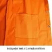 Black Stallion® FO9-30C-XL F09-30C Lightweight Welding Jacket, XL, Cotton, Orange, Resists: Flame, ASTM 1506