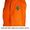 Black Stallion  FO9-30C-L Breathable Lightweight Welding Jacket, L, Cotton, Hi-Viz Orange, Resists: Flame, ASTM 1506