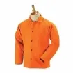 Black Stallion  FO9-30C-L Breathable Lightweight Welding Jacket, L, Cotton, Hi-Viz Orange, Resists: Flame, ASTM 1506