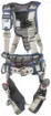 3M™ DBI-SALA® 7012816000 ExoFit STRATA Harness, XL, 420 lb Load, Repel Polyester Strap, Revolver™/Tri-Lock Quick-Connect Leg Strap Buckle, D-Ring Shoulder Strap Buckle, Anodized Aluminum Hardware, Blue/Gray