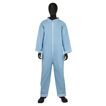 PIP® 3100/4XL Disposable Flame Resistant Coverall, 4XL, Blue, Polyester/Wood Pulp, 33.1 in Chest, 32.7 in L Inseam