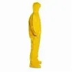 DuPont™ QC122BYL5X001200 Standard Coverall With Attached Hood and Socks, 5XL, Yellow, 10 mil Tychem® 2000, 53-3/4 to 57-1/4 in Chest, 33 in L Inseam