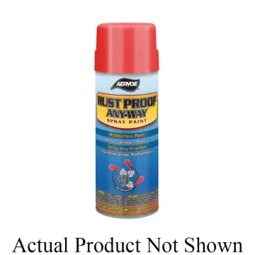 Aervoe® 305 Lead-Free Spray Paint, 16 oz Container, Liquid Form, Safety Orange, 22 sq-ft Coverage, 72 hr Curing