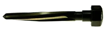 DRILLCO 125SF148 125SF Safety First Construction Reamer, Imperial, 3/4 in Dia x 9-3/8 in L, 1-1/4 in Dia Hex Shank, Spiral Flute
