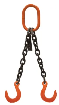 Lift-All® 34DOFW10X10 LiftAlloy Welded Double Oblong Chain Sling, 3/4 in Chain, 100 Grade, 10 ft Reach, Foundry Hook Attachment