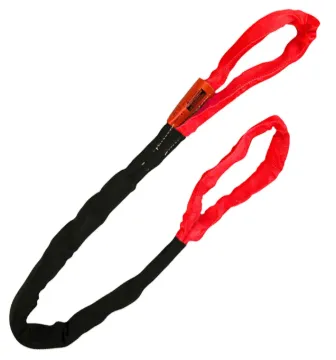 Lift-All® Tuflex™ EE150X8 Eye and Eye Round Sling, 8 ft L, 13200 lb, Nylon/Polyester, Red