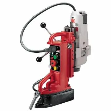 Milwaukee  4208-1 Electromagnetic Drill Press, 1-1/4 in Chuck, 2 hp, 4-3/8 in Drill to Center From Base, 250/500 rpm Spindle Speed, 120 VAC