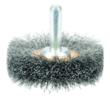 Weiler® 17610 Conflex Wheel Brush, 2 in Dia Brush, 3/4 in W Face, 0.0118 in Dia Crimped Filament/Wire